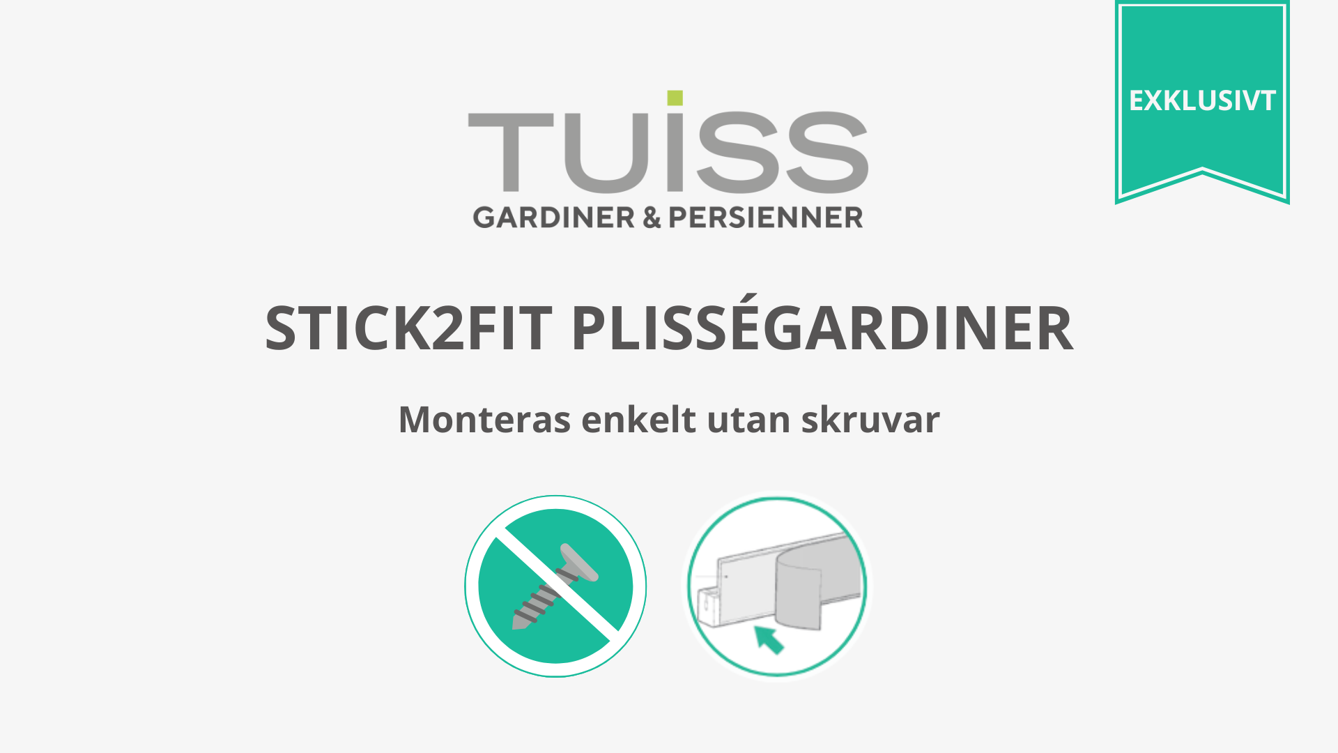 Stick2Fit - Självhäftande plisségardin